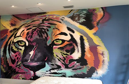 Custom Tiger Mural Wallpaper
